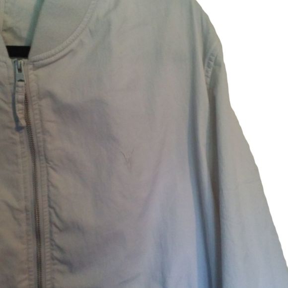 All Saints Bassett Ramskull Logo bomber jacket in sutro gray - Picture 6 of 6